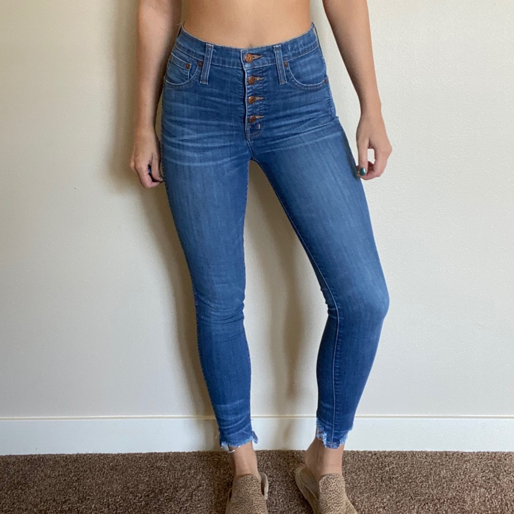 Madewell button fly skinnies